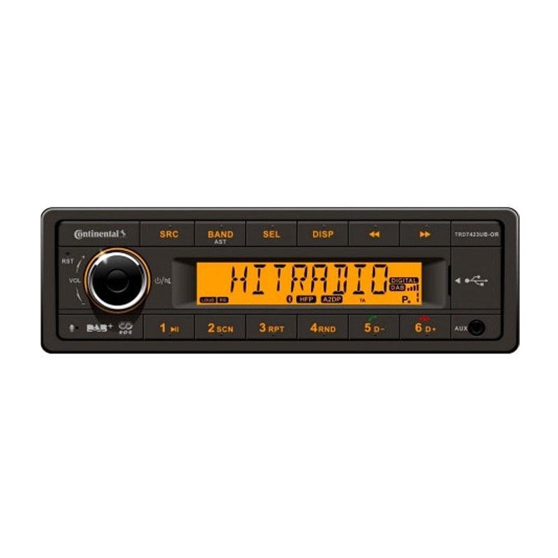 Continental TRD7423UB-OR Radio samochodowe 24V Bluetooth Tuner DAB MP3 USB TIR