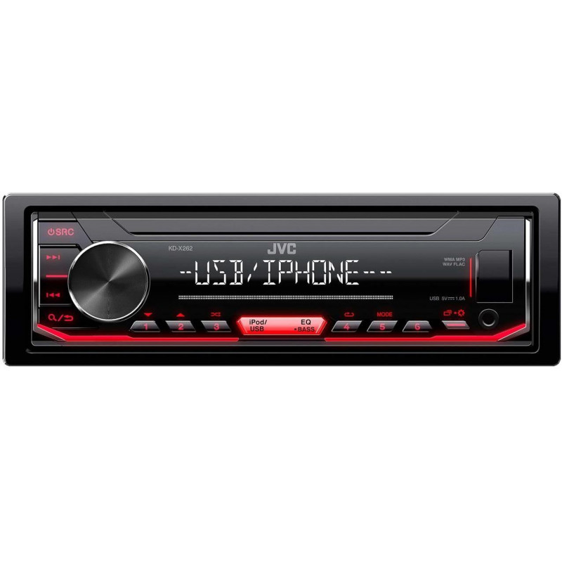 JVC KD-X262 Radio samochodowe MP3 USB AUX  iPhone Android