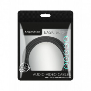 Kruger&Matz Basic edition kabel przewód Audio AUX  jack - jack 3.5mm  1.8m