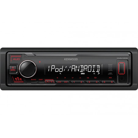 Kenwood KMM-205 Radio samochodowe AUX MP3 USB Android iPod