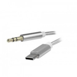 Kabel przewód AUX Jack wtyk 3.5mm - USB - C Android 1m.