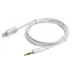 Kabel przewód adapter AUX Jack wtyk 3.5mm - iPhone Lightning 1m.