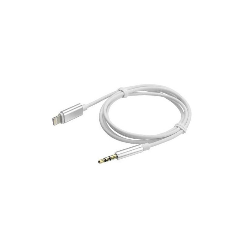 Kabel przewód adapter AUX Jack wtyk 3.5mm - iPhone Lightning 1m.