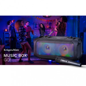 Kruger&Matz Music Box GO! Przenośny głosnik Bluetooth z mikrofonem