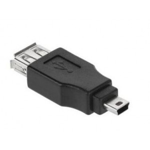 ZŁĄCZE ADAPTER GNIAZDO USB A - WTYK MINI USB
