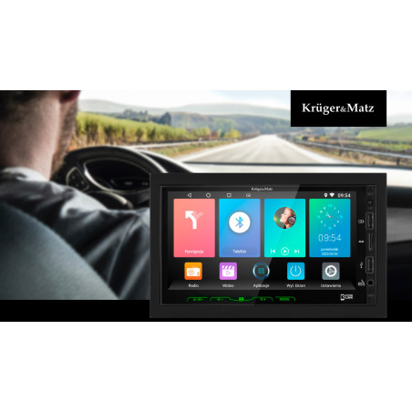 Kruger&Matz KM2008 Radio samochodowe 2DIN Wi-Fi GPS LCD MP3 USB