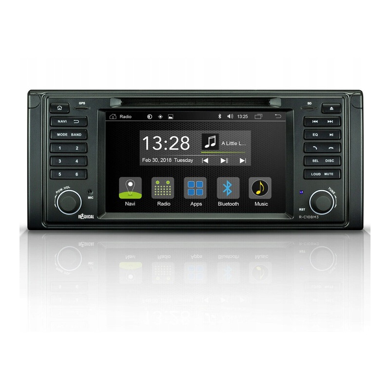 Radical R-C10BM3 Radio samochodowe do BMW 5 E39 Bluetooth DVD USB język PL