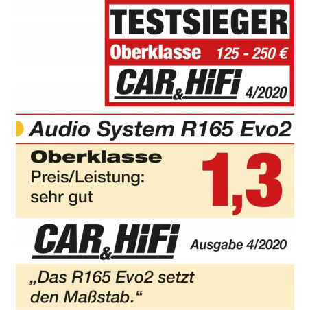 Audio System R165 EVO2 Głośniki samochodowe System 165mm / 16,5cm zwrotnice