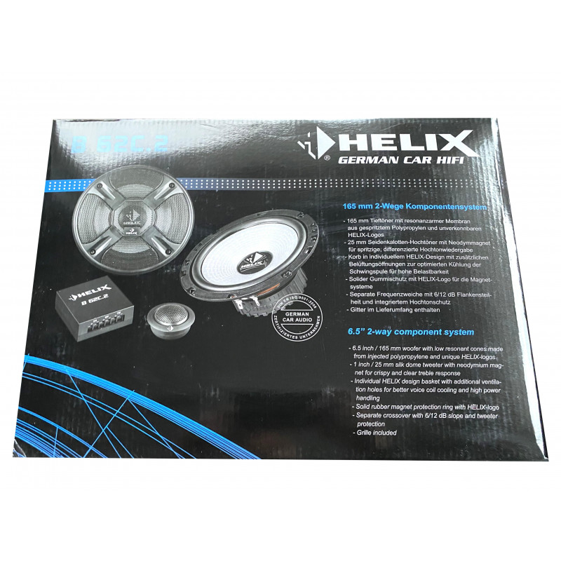 HELIX B 62C.2 Głośniki samochodowe 165mm 16,5cm System