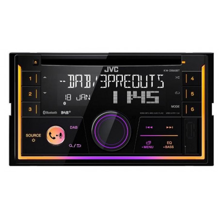 JVC KD-DB93BT RADIO SAMOCHODOWE 2DIN CD MP3 USB DAB BLUETOOTH