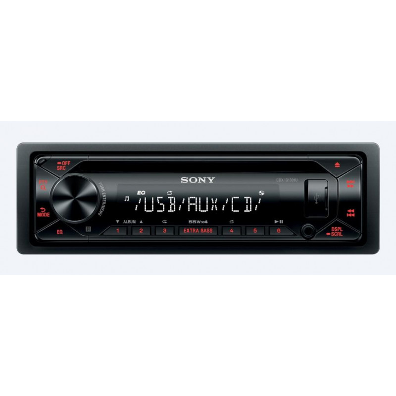 SONY CDX-G1301U Radio samochodowe CD MP3 AUX Pomarańczowe 4x55W