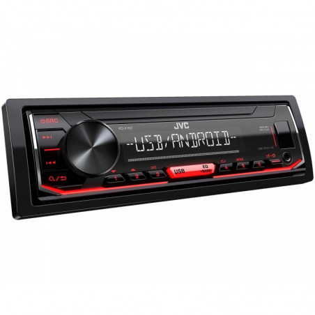 JVC KD-X162 Radio samochodowe AUX USB MP3 Android  Czerwony