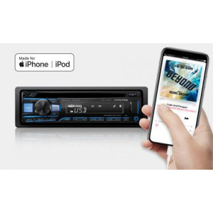 ALPINE CDE-203BT Radio samochodowe z Bluetooth CD MP3 USB Flac zmiana koloru