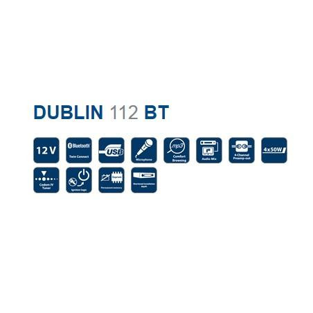 BLAUPUNKT DUBLIN 112 BT Radio samochodowe Bluetooth MP3 USB AUX