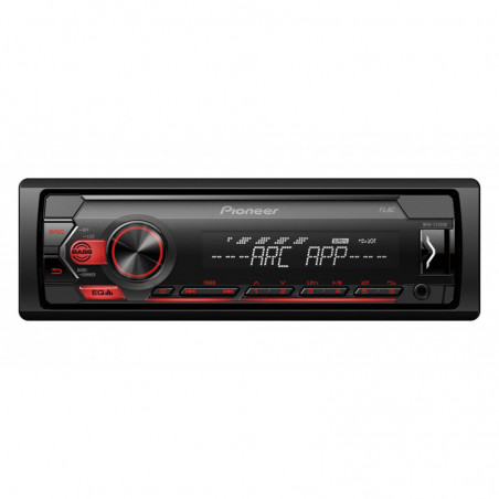 PIONEER MVH-S120UB Radio samochodowe MP3 USB FLAC AUX czerwone