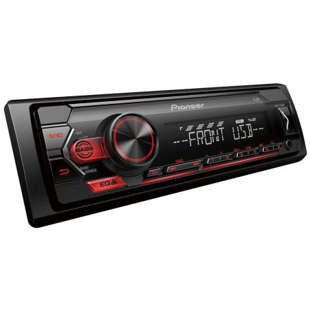 PIONEER MVH-S120UB Radio samochodowe MP3 USB FLAC AUX czerwone