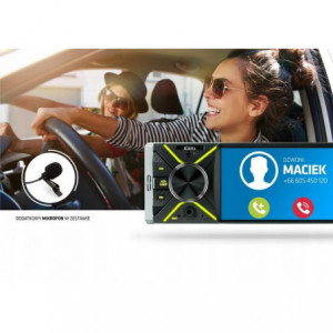 Xblitz RF400  CAM Radio samochodowe 1DIN LCD Bluetooth z kamerą cofania