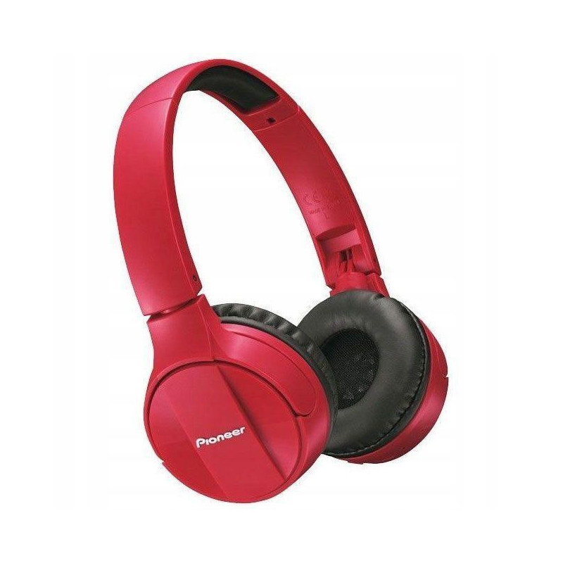 PIONEER SE-MJ553BT-R Słuchawki bezprzewodowe Bluetooth Czerwone