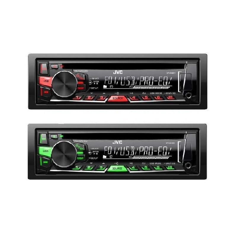 JVC KD-R469 radio samochodowe CD MP3 USB Dual Color