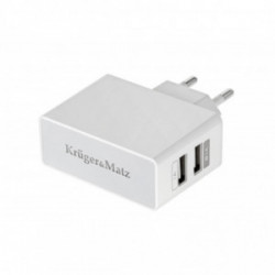 Kruger&Matz KM0017-A V Ładowarka sieciowa 230V dual USB 2100mA