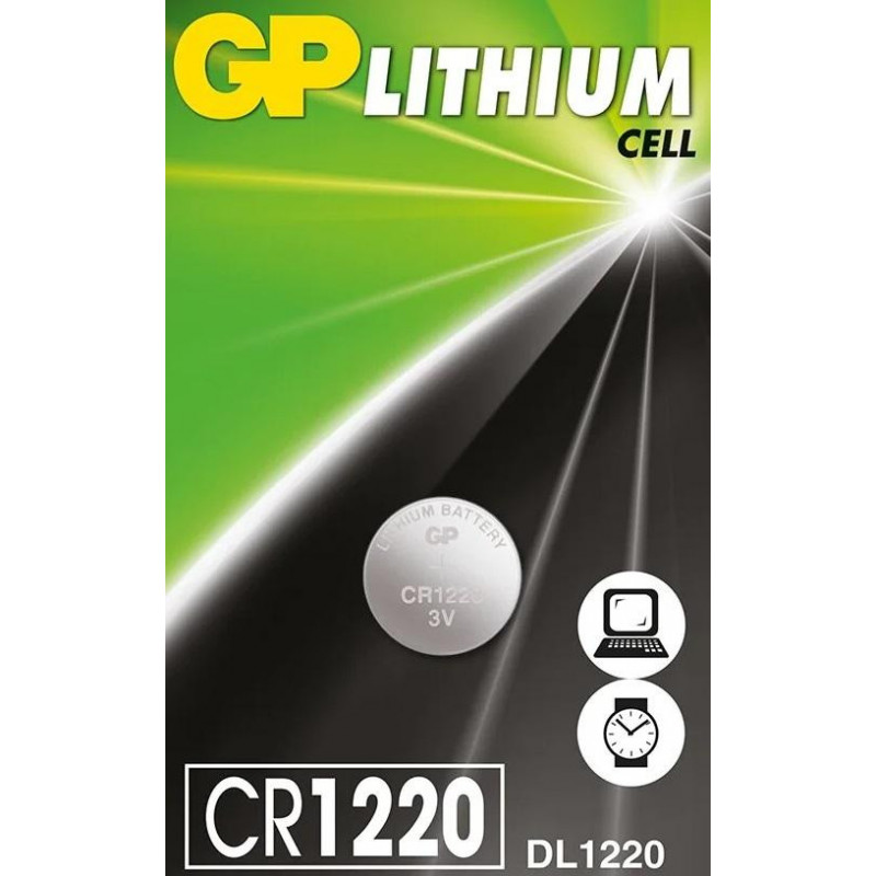 Bateria GP CR1220  bateria litowa 3V 36mAh LITHIUM CELL