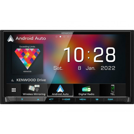 Kenwood DMX8021DABS Radio samochodowe 2DIN Android Auto iPhone CarPlay