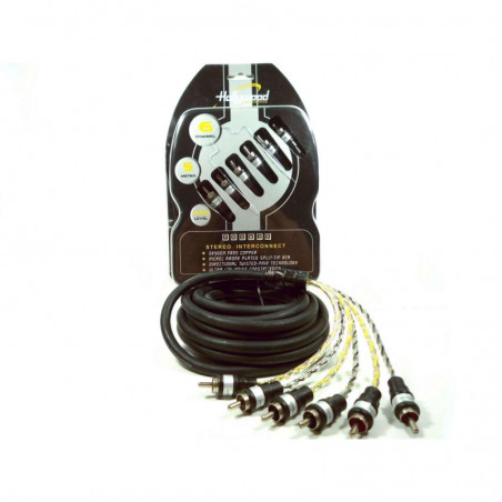 Hollywood PRO-625  przewód sygnałowy RCA Cinch 5m / 500cm ekranowany